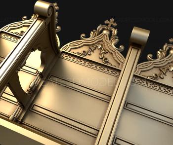 Church furniture (MBC_0005) 3D model for CNC machine